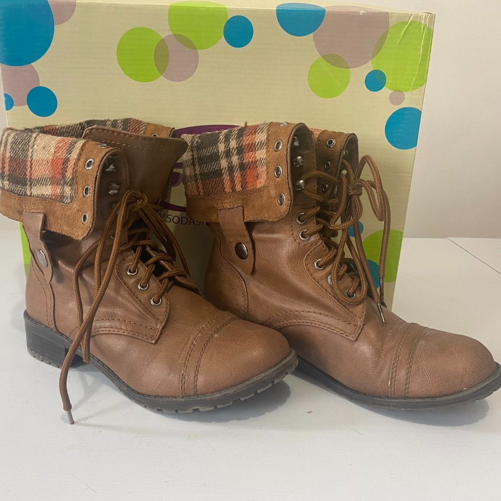 Women's tan soda boots - Picture 3 of 3